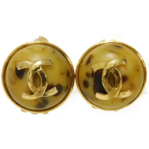 Pre-owned Jewellery, female, , Size: ONE SIZE Pre-owned Metal earrings - Chanel Vintage - Modalova