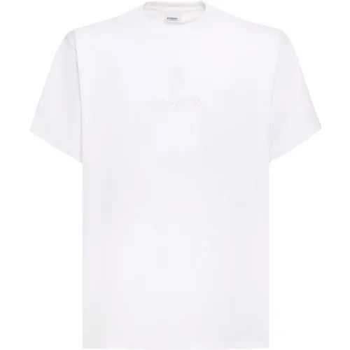 Crew-neck T-Shirt, Regular Fit , male, Sizes: L, S, M, XL, 2XL - Burberry - Modalova
