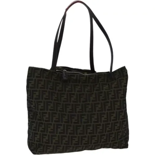 Pre-owned Tote Bags, female, , Size: ONE SIZE Pre-owned Canvas totes - Fendi Vintage - Modalova