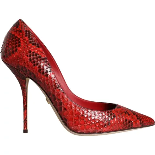 Pumps, female, , Size: 9 US Leather Stiletto High Heels Pumps - Dolce & Gabbana - Modalova