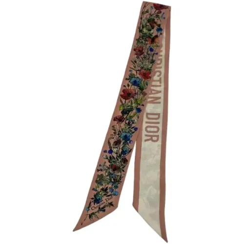 Pre-owned Scarves, female, , Size: ONE SIZE Pre-owned Canvas scarves - Dior Vintage - Modalova