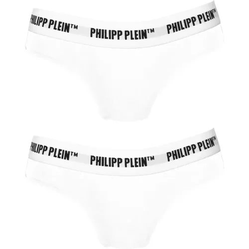 Damen Baumwollslip Bi-Pack , Damen, Größe: S - Philipp Plein - Modalova