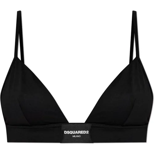 Bras, female, , Size: 2XL Bra with logo - Dsquared2 - Modalova