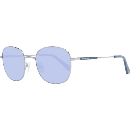 Sunglasses, unisex, , Size: ONE SIZE Grey Unisex Sunglasses Round Blue Lenses - Gant - Modalova