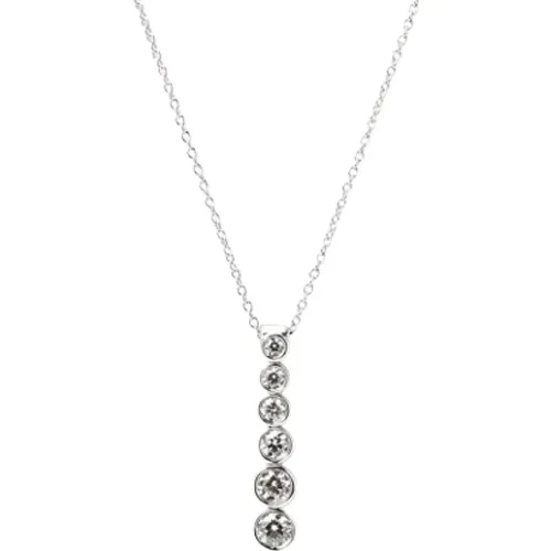 Pre-owned Platinum necklaces , female, Sizes: ONE SIZE - Tiffany & Co. Pre-owned - Modalova