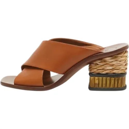 Pre-owned Leder sandals - Chloé Pre-owned - Modalova