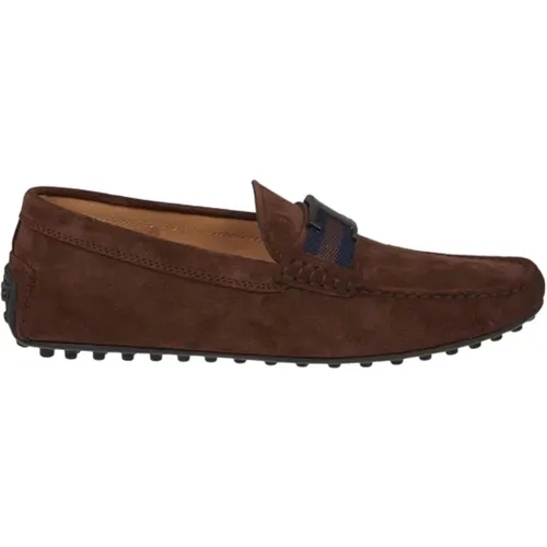 Suede Moccasins for Men , male, Sizes: 5 1/2 UK - TOD'S - Modalova
