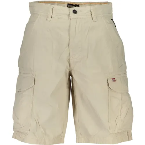 Bermuda Shorts with Logo , male, Sizes: W30, W32, W34, W33 - Napapijri - Modalova