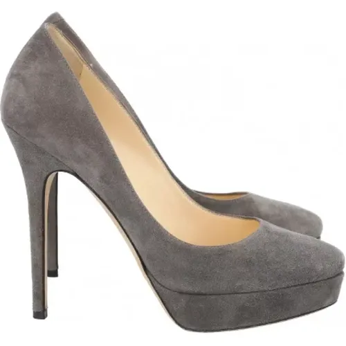 Pre-owned Pumps, female, , Size: 8 1/2 US Pre-owned Suede heels - Jimmy Choo Pre-owned - Modalova