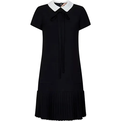 Crepe Dress with Detachable Collar , female, Sizes: 2XL - N21 - Modalova