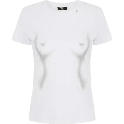 T-Shirts , female, Sizes: M, S, L - Elisabetta Franchi - Modalova