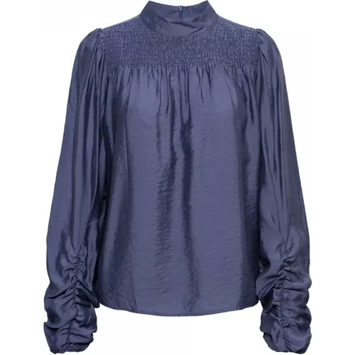 Modal Top with Stand Collar , female, Sizes: S, XL, L - &Co Woman - Modalova