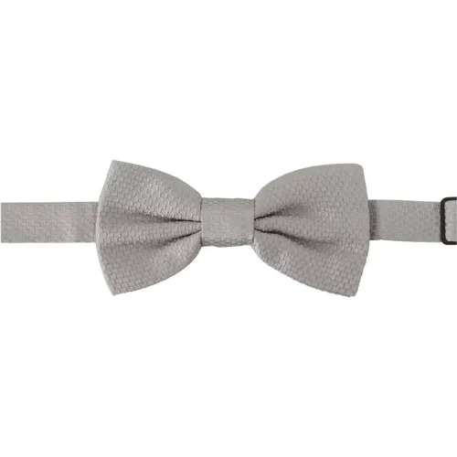 Bowties, male, , Size: ONE SIZE Silk Tied Bow Tie - Dolce & Gabbana - Modalova