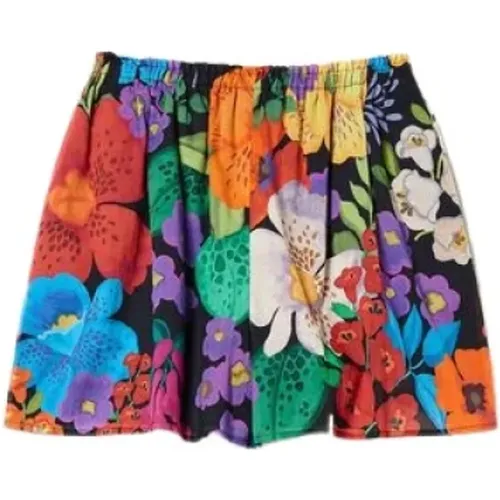 Floral Muslin Shorts , female, Sizes: S, M - Twinset - Modalova