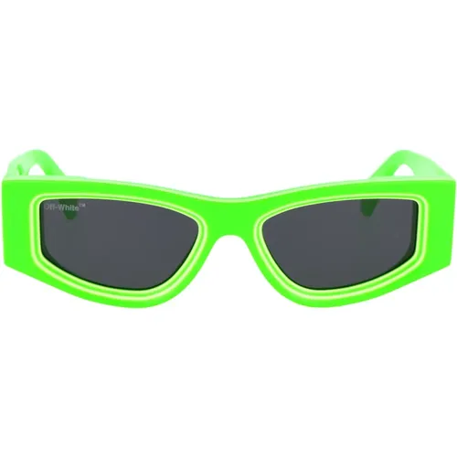 Stylische Andy Sonnenbrille für den Sommer , unisex, Größe: 53 MM - Off White - Modalova