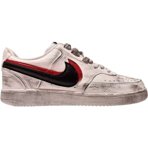 Angepasste Chicago Sneakers Vintage Stil , Herren, Größe: 44 EU - Nike - Modalova