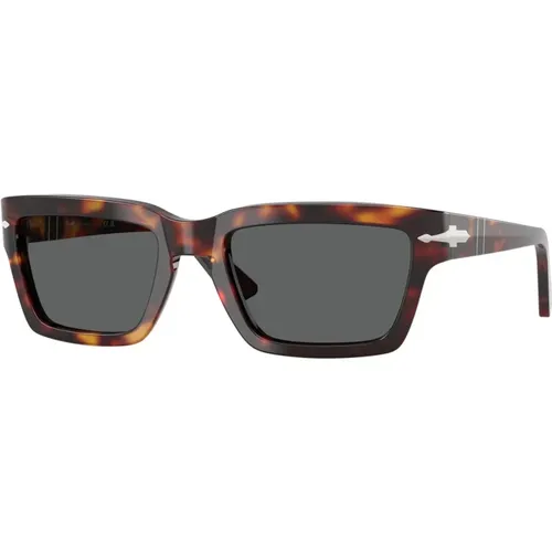 Stilvolle Sonnenbrille mit grauen Gläsern , unisex, Größe: 57 MM - Persol - Modalova