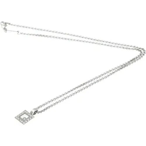 Pre-owned Jewellery, female, , Size: ONE SIZE Pre-owned White Gold necklaces - Chopard Pre-owned - Modalova