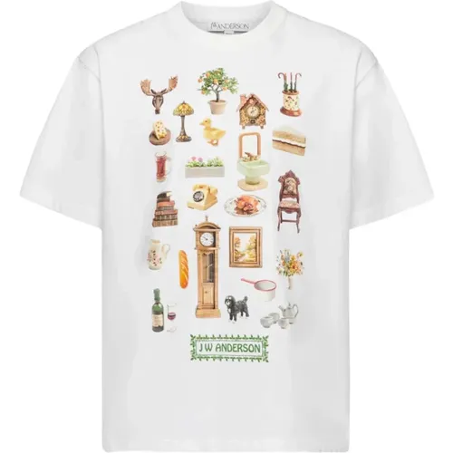 T-Shirts, male, , Size: L T-Shirt with Diorama Print - JW Anderson - Modalova