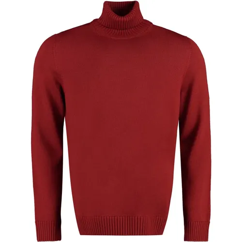 Turtlenecks, male, , Size: L Turtleneck merino wool sweater - Drumohr - Modalova