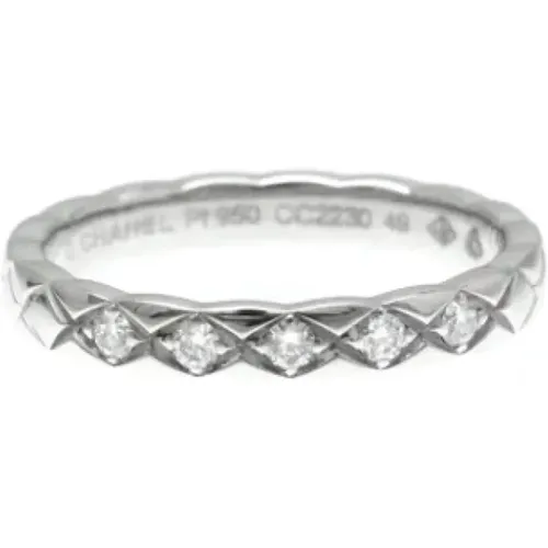 Pre-owned Jewellery, female, , Size: ONE SIZE Pre-owned Platinum rings - Chanel Vintage - Modalova