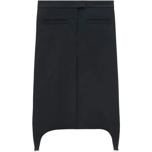 Twill suspenders mini skirt , female, Sizes: M - Courrèges - Modalova