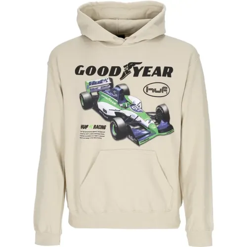 Hoodies, male, , Size: S Goodyear Collaboration Hoodie Natural Cotton Blend - HUF - Modalova