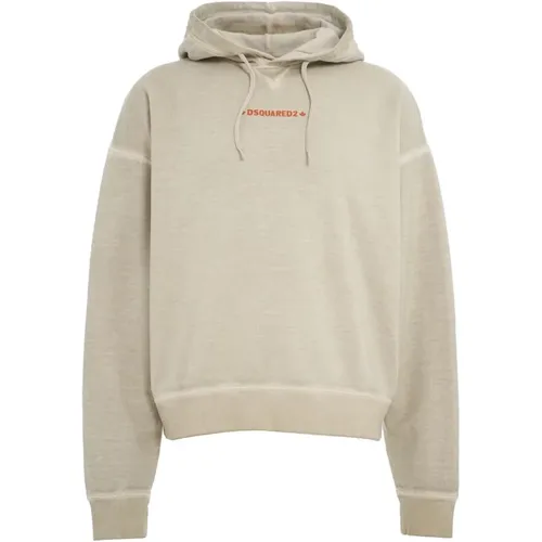 Logo Hoodie with Long Sleeves , male, Sizes: L - Dsquared2 - Modalova