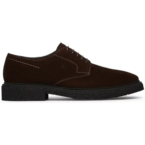 Braune Flache Schuhe Elegantes Design , Herren, Größe: 41 EU - Fabi - Modalova