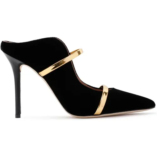 Schwarze Goldene Maureen Schuhe , Damen, Größe: 37 1/2 EU - Malone Souliers - Modalova