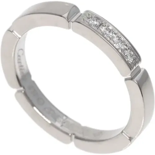 Pre-owned Jewellery, female, , Size: ONE SIZE Pre-owned White Gold rings - Cartier Vintage - Modalova