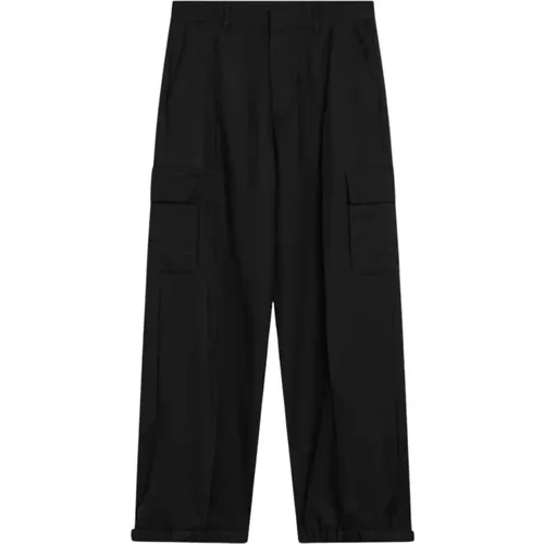 Wide Trousers, male, , Size: M Cargo Trousers - Off White - Modalova