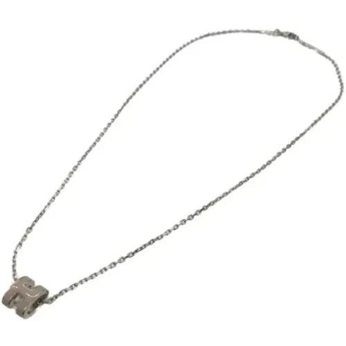 Pre-owned Metal necklaces , female, Sizes: ONE SIZE - Hermès Vintage - Modalova