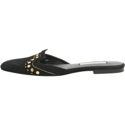 Pre-owned Flats, female, , Size: 8 US Pre-owned Suede mules - Oscar De La Renta Pre-owned - Modalova