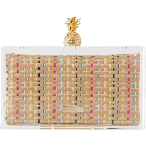 Rainbow Mustique Clutch , female, Sizes: ONE SIZE - Aquazzura - Modalova