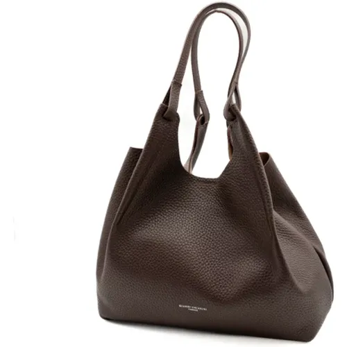 Braune Lederschultertasche Aw24 - Gianni Chiarini - Modalova