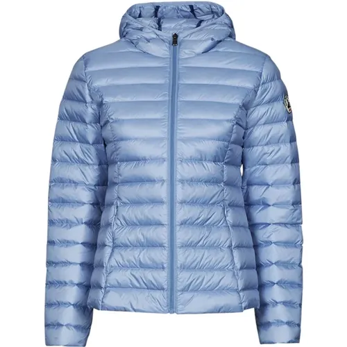 Taillierte Daunenjacke mit Kapuze - Blau , Damen, Größe: 3XL - JOTT - Modalova