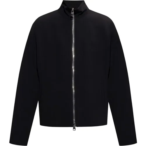 Zip-throughs, male, , Size: M Jacket with stand collar - alexander mcqueen - Modalova