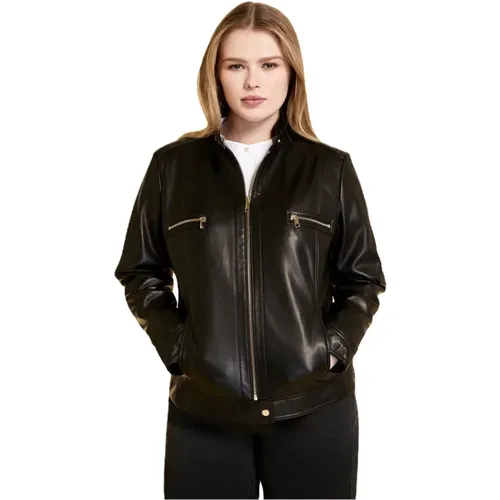 Biker Jacket , female, Sizes: 4XL, 3XL - Marina Rinaldi - Modalova