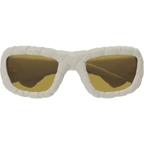 Modern Wraparound Sunglasses Bv1303S , male, Sizes: 56 MM, ONE SIZE - Bottega Veneta - Modalova