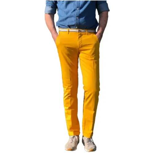 Slim Fit Cotton Stretch Chino Pants , male, Sizes: L - Mason's - Modalova