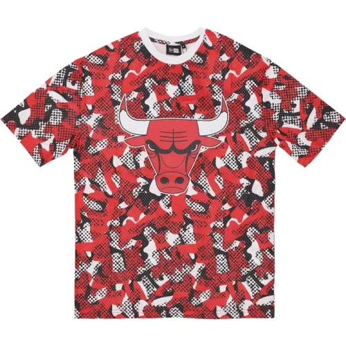 Sportswear, male, , Size: XL Chicago Bulls Mesh Oversize Tee - new era - Modalova