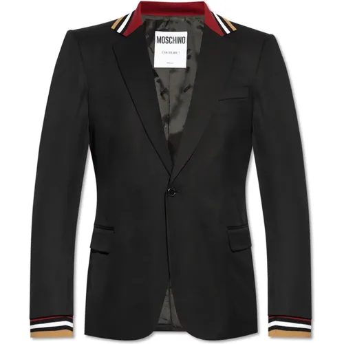 Blazer mit offenen Revers Moschino - Moschino - Modalova