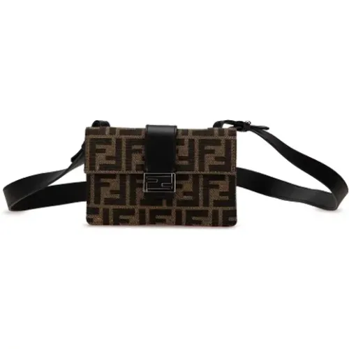 Pre-owned Cross Body Bags, female, , Size: ONE SIZE Pre-owned Canvas crossbody-bags - Fendi Vintage - Modalova