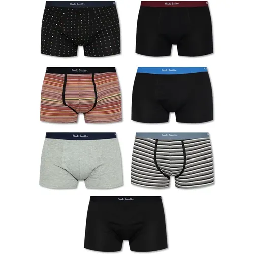 Bottoms, male, , Size: L Pack of seven boxers - Paul Smith - Modalova