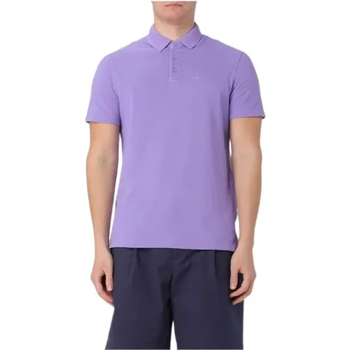 Klassisches Polo-Shirt , Herren, Größe: S - Armani Exchange - Modalova