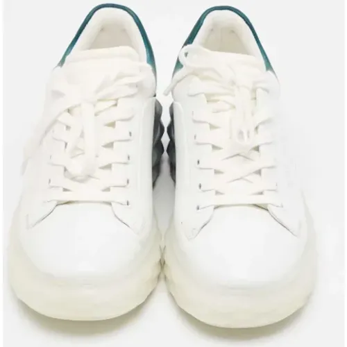 Pre-owned Stoff sneakers - Jimmy Choo Pre-owned - Modalova