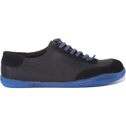 Black Mens Shoes PET Nubuck , male, Sizes: 9 UK, 8 UK, 10 UK, 7 UK - Camper - Modalova