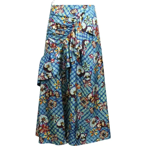 Bridget floral-print skirt , female, Sizes: 2XS - Ulla Johnson - Modalova