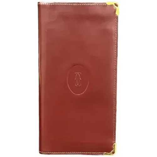 Pre-owned Wallets, female, , Size: ONE SIZE Pre-owned Leather wallets - Cartier Vintage - Modalova